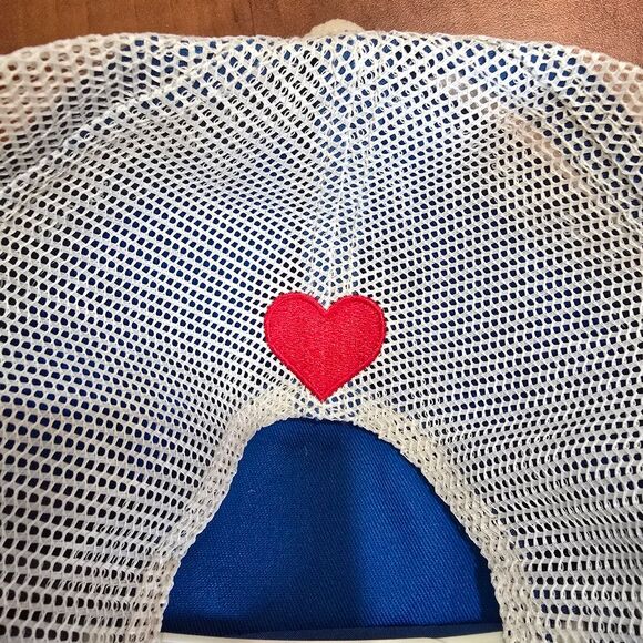 NEW Boys Lie Truly Corduroy Mesh Back Heart Embroidered A-Frame Trucker Hat OS main image 7